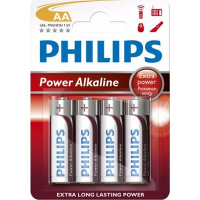 Αλκαλικες μπαταριες Philips Power ΑΑ 4τμχ