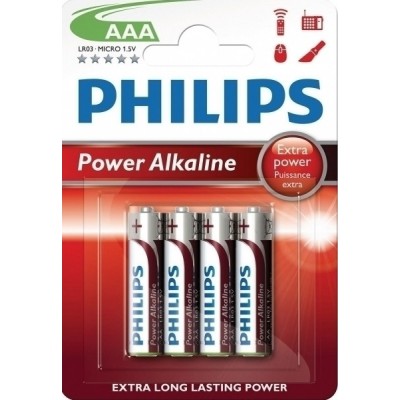 Αλκαλικες μπαταριες  Philips Power ΑΑΑ 4τμχ