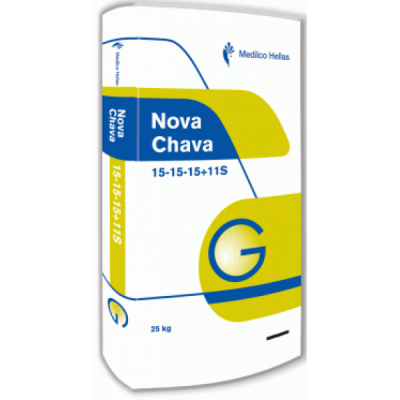 Κοκκώδες Λίπασμα Nova Chava 15-15-15+11S 25kgr